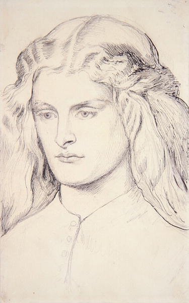 Studio di ritratto di Annie Miller, c.1860-63 da Dante Gabriel Charles Rossetti