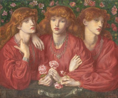 Rosa Triplex: Un triplo ritratto di May Morris, 1874 da Dante Gabriel Charles Rossetti