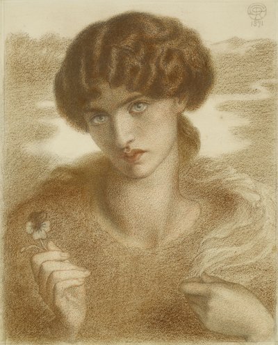 Studio per "Water Willow", 1871 da Dante Gabriel Charles Rossetti