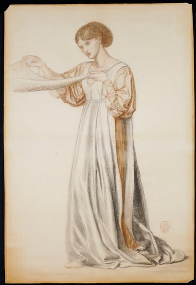 Studio per un portatore di bara in "Il sogno di Dante", 1873 da Dante Gabriel Charles Rossetti