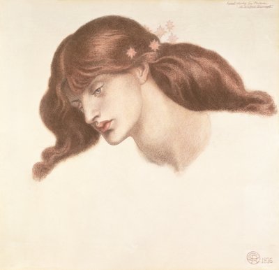 Studio per la Beata Damozel da Dante Gabriel Charles Rossetti