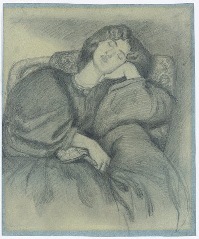 Studio di Jane Morris addormentata in una poltrona imbottita da Dante Gabriel Charles Rossetti