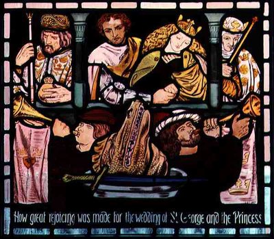 Il matrimonio di San Giorgio e la principessa, XIX secolo da Dante Gabriel Charles Rossetti