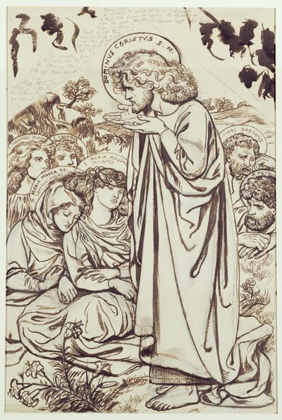 Il sermone sul monte da Dante Gabriel Charles Rossetti