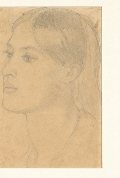 Testa di donna da Dante Gabriel Rossetti (attributed to)
