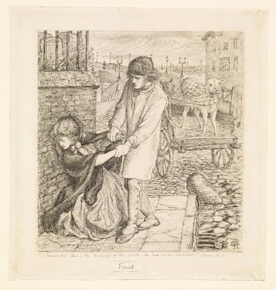 Trovato - Studio compositivo da Dante Gabriel Rossetti