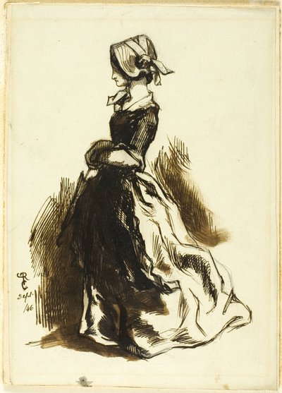 Ritratto a figura intera di una donna da Dante Gabriel Rossetti