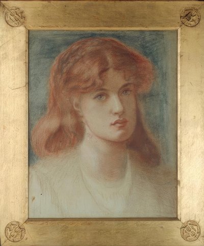 Testa di una ragazza da Dante Gabriel Charles Rossetti