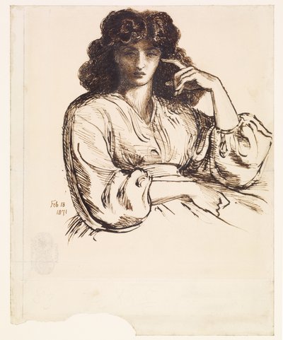 Ritratto di Jane Morris da Dante Gabriel Rossetti