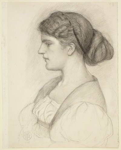 Busto di profilo di Fanny Cornforth da Dante Gabriel Rossetti