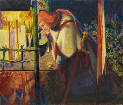 Sir Galahad alla cappella in rovina da Dante Gabriel Rossetti