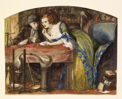 Il laboratorio da Dante Gabriel Rossetti