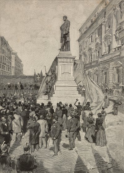 Inaugurazione del monumento a Quintino Sella, di Ettore Ferrari, 9 aprile da Dante Paolocci