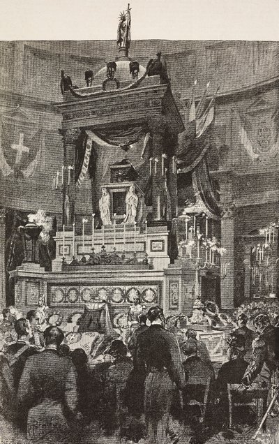 Politici e ufficiali italiani alla cerimonia funebre di Vittorio Emanuele II (1820-1878), re d