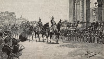 Parata militare a Macao per il compleanno del re Umberto I, 14 marzo da Dante Paolocci