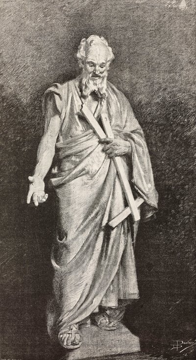La statua di San Tommaso da Dante Paolocci