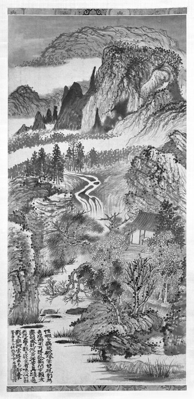 Paesaggio montano, dopo Huang Gongwang (1269-1354) 1671 da Daoji Shitao