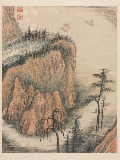 Ricordi del fiume Qinhuai, Dinastia Qing da Daoji Shitao