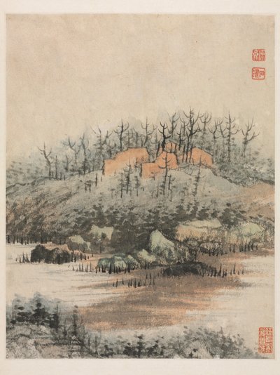 Ricordi del fiume Qinhuai, Dinastia Qing da Daoji Shitao