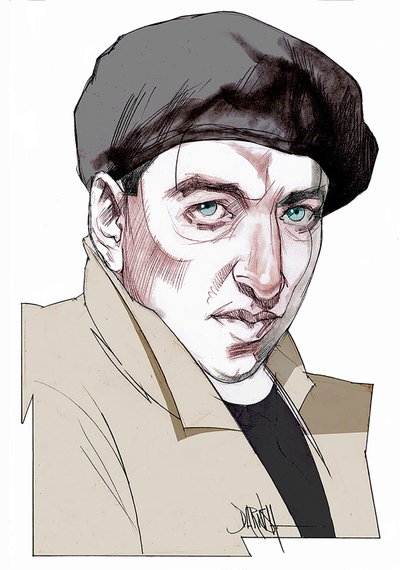 Giacomo Antonini, 2022 (disegno digitale a matita colorata) da Dariush Radpour