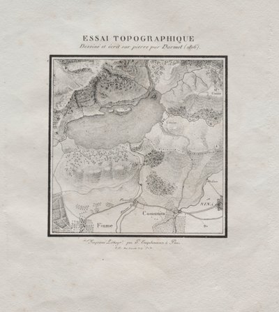 Receuil dessais lithographiques: Essai topographique, 1816 da Darmet