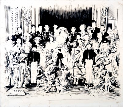 Ballata di Carlo e Di, 2016 (olio su tela) da Darren Coffield