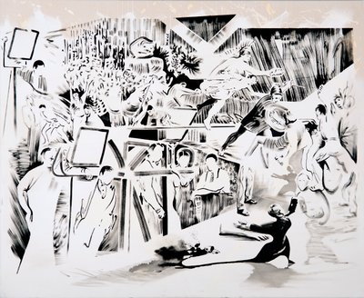 RFK, 2018 (olio su tela) da Darren Coffield