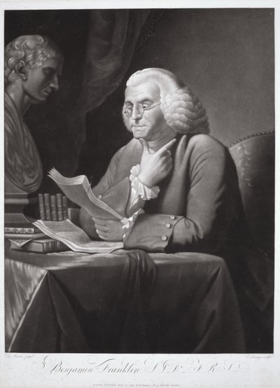 Benjamin Franklin da David (after) Martin