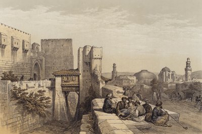 Ingresso alla Cittadella di Gerusalemme da David (after) Roberts