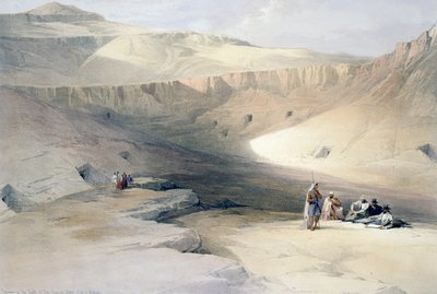 Ingresso alle tombe dei re a Tebe da David (after) Roberts