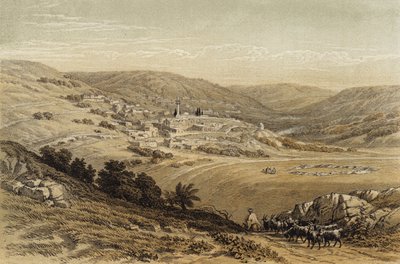 Veduta generale di Nazareth da David (after) Roberts