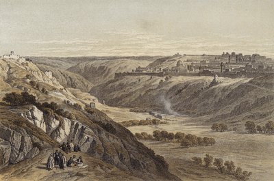 Gerusalemme dal Monte degli Ulivi da David (after) Roberts