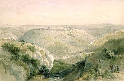 Gerusalemme dal Sud, 12 aprile 1839, tavola 10 da Volume I di 