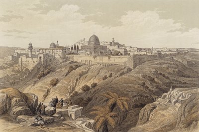 Gerusalemme, la Chiesa della Purificazione da David (after) Roberts