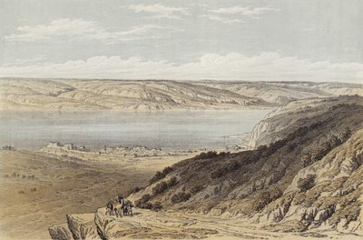 Il mare di Tiberiade verso Bashan da David (after) Roberts
