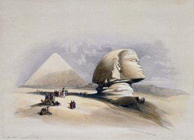 Veduta della Necropoli di Giza, incisione da un disegno di David Roberts (1796-1864) da David (after) Roberts