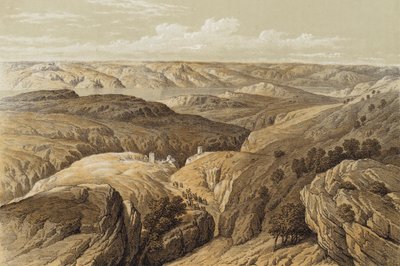 Deserto di Engedi da David (after) Roberts