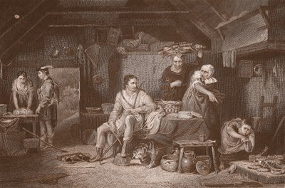Alfred nella casetta del pastore da David (after) Wilkie