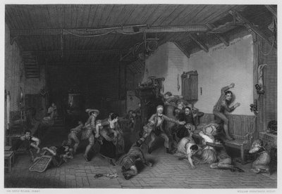 Mosca cieca, il quadro nella Collezione Reale da David (after) Wilkie