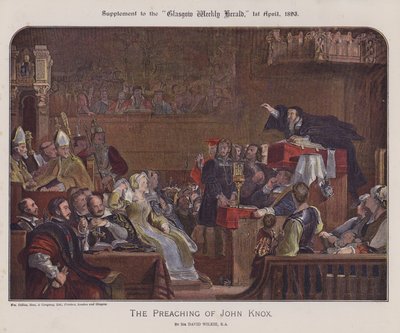 La predicazione di John Knox da David (after) Wilkie