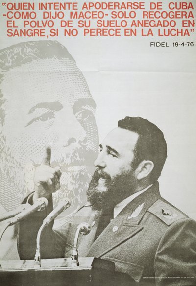 Poster con Fidel Castro da John Ward Dunsmore