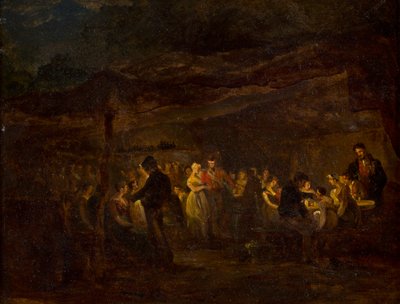 Un Banchetto Serale, Soldati Davanti a un Castello da David (circle of) Wilkie