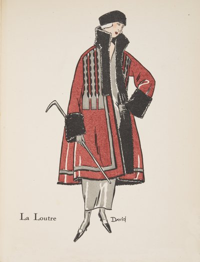 La Loutre, da una Collezione di Tavole di Moda da David