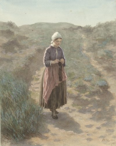 Nelle dune a Zandvoort da David Adolph Constant Artz