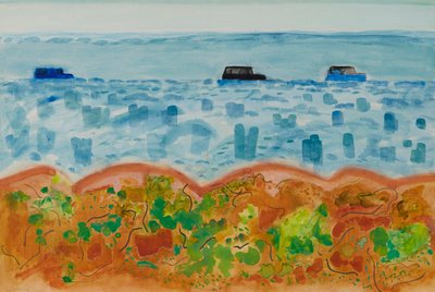 Auto e Saltbush, Australia da David Alan Redpath Michie
