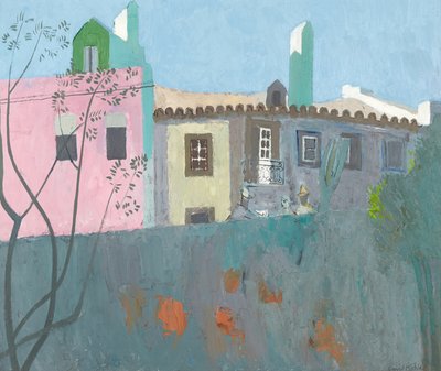 Conversazione in un villaggio portoghese, c.1961-67 da David Alan Redpath Michie