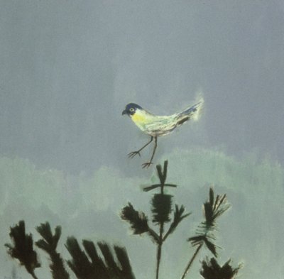 Strano uccello che atterra da David Alan Redpath Michie
