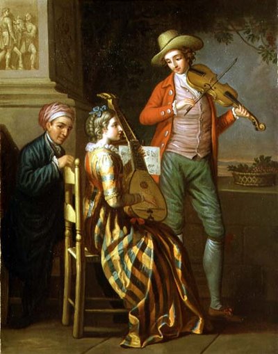 Una festa musicale napoletana, c.1775 da David Allan