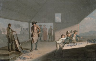 Estrazione del Piombo a Leadhills, la consegna e la selezione del piombo da David Allan