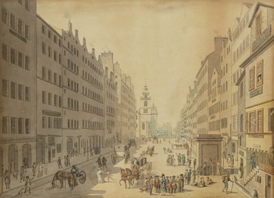 Veduta della High Street di Edimburgo da est, 1793 da David Allan